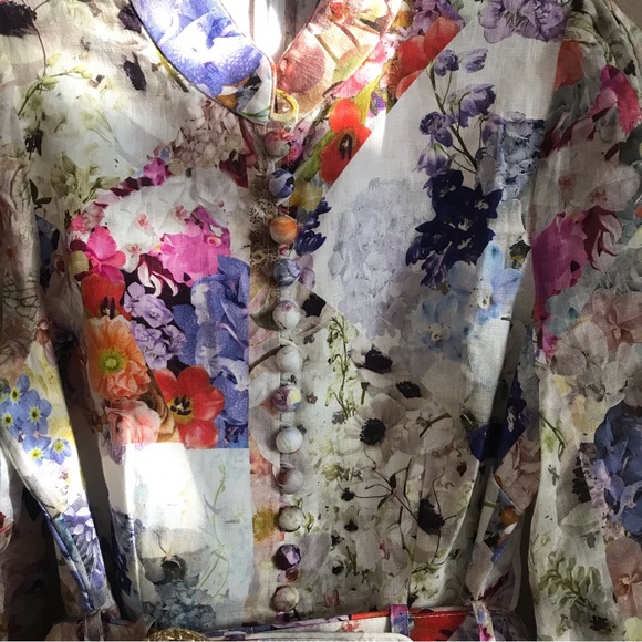 ❌ SOLD❌ Zimmermann Prima Floral Belted Shirtdress - Picture 12 of 16